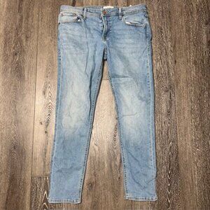 Jack & Jones Jeans Men's 32x30 Blue Light Wash Slim/Glenn Stretchy Jeans   Excel